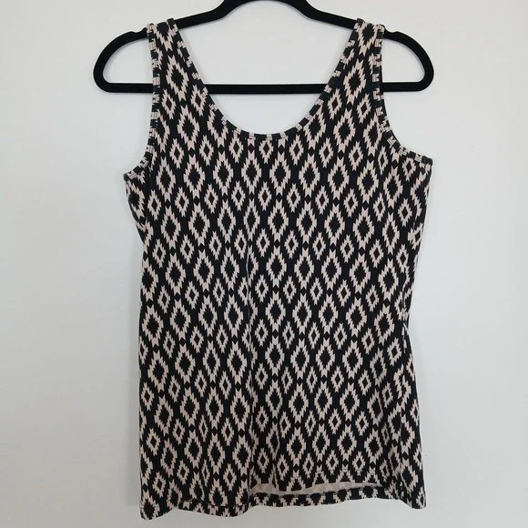 Maurices Tank Top Women Large Boho Tribal Print Geometric Festival Summer Casual - Picture 4 of 8